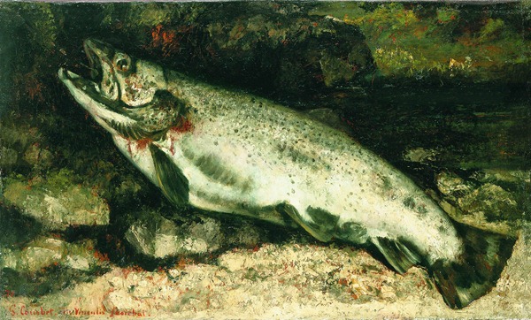 Gustave Courbet portrait of a trout Gustave Courbet portrait of a trout