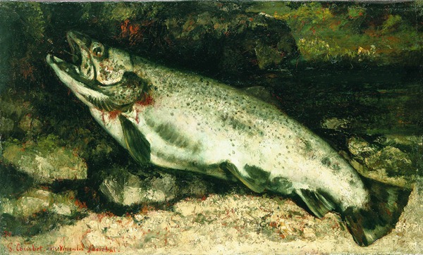 Gustave Courbet portrait of a trout