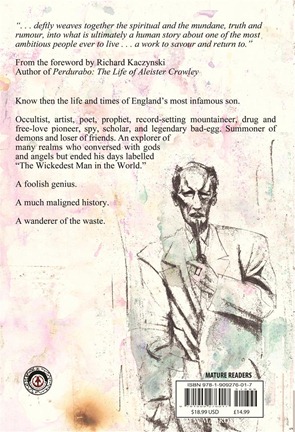 Aleister Crowley Wandering the Waste - preview back cover